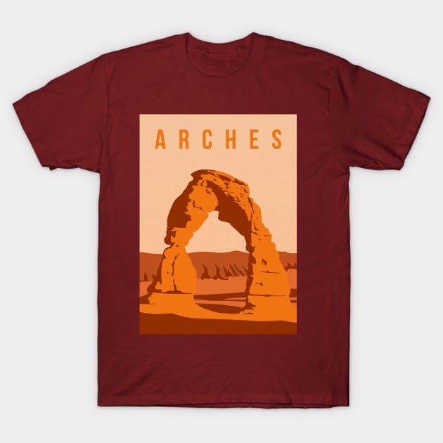 Arches National Park T-Shirt by Zakaria Azis